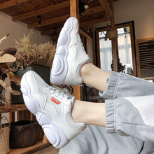 Load image into Gallery viewer, White PU Leather Sneakers 2019