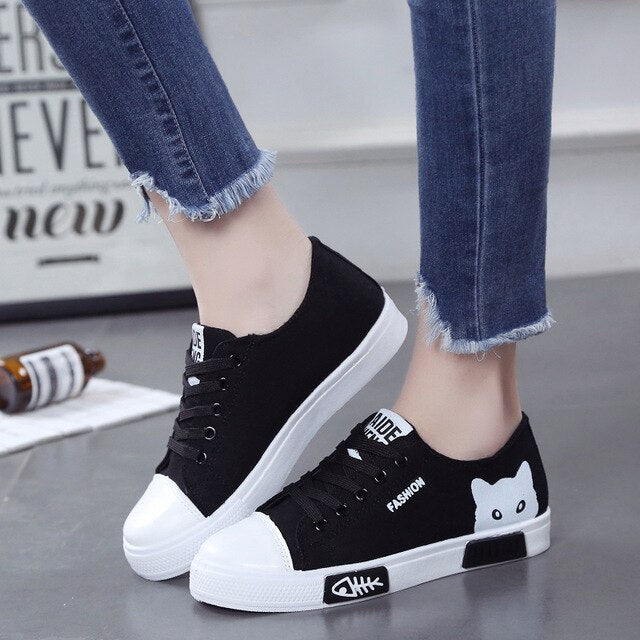 Cat Canvas Sneakers 2019