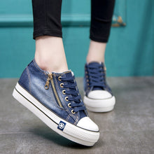 Load image into Gallery viewer, Thick Bottom Denim Sneakers 2019