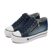 Load image into Gallery viewer, Thick Bottom Denim Sneakers 2019