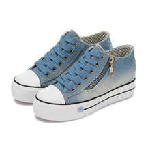 Load image into Gallery viewer, Thick Bottom Denim Sneakers 2019